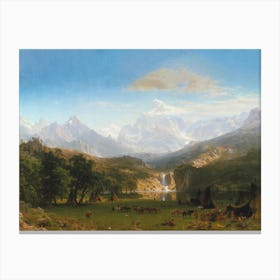 The Rocky Mountains, Lander's Pea, Albert Bierstadt Canvas Print