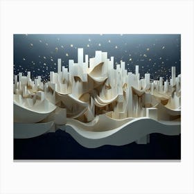 3d City Canvas Print