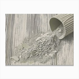 Grey Cement Canvas Print