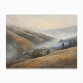 Misty Valley 2 Canvas Print