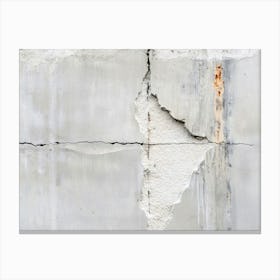 Concrete Wall Crack Canvas Print