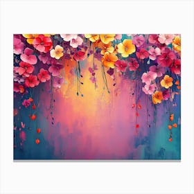 Colorful Flowers Canvas Print