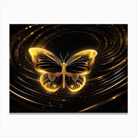 Golden Butterfly 92 Canvas Print