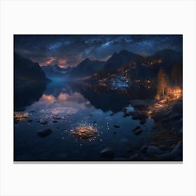 Night In The Forest Canvas Print