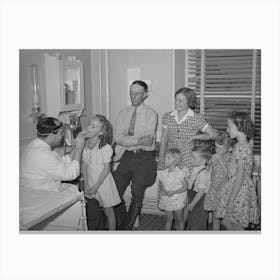 Untitled Photo, Possibly Related To Doctor With Family Who Are Members Of The Fsa (Farm Security Administration Canvas Print