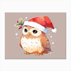 Christmas Owl 13 Canvas Print