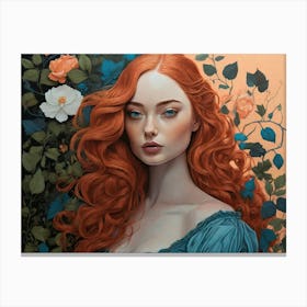 Red Haired Girl 1 Canvas Print