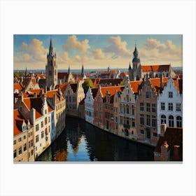 Bruges art 1 Canvas Print