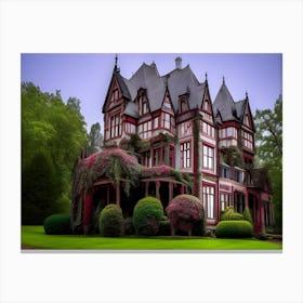Gothic Mansion Canvas Print