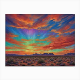 Morning Sunrise In The Southwest Canvas Print