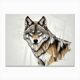 Wolf Painting 3 Canvas Print