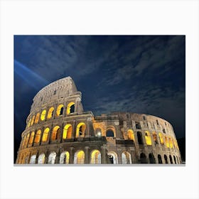 Colosseum at Night Canvas Print