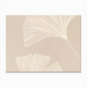 Bohemian Ginkgo Leaves Canvas Print