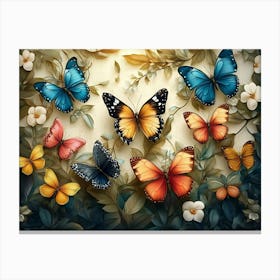 Butterfly Painting 1 Canvas Print