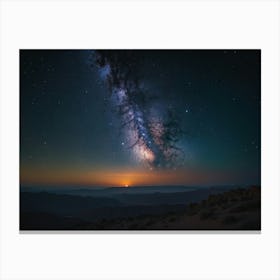 Milky In The Night Sky Canvas Print