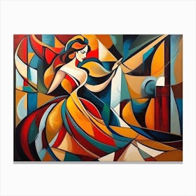 Abstract Vision Of A Woman Canvas Print
