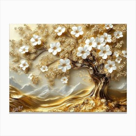 Tree Of Gold 8 Canvas Print