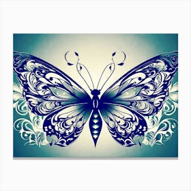 Blue Butterfly 1 Canvas Print