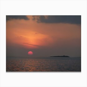 Sunset Over The Sea, Maldives | Seascape Photography Art Print Canvas Print