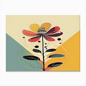 Abstract Flower Canvas Print