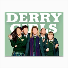 Derry Girls Print | Derry Girls TV Show Print Canvas Print