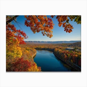 Fall Foliage In The Mountains Canvas Print