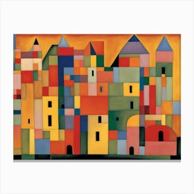 City By Person Canvas Print