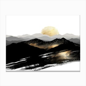 Sunset In The Mountains 87 Canvas Print