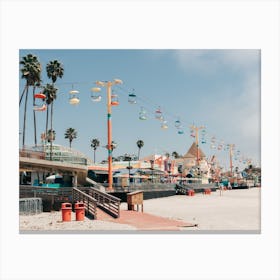 Santa Cruz Beach Boardwalk Amusement Park Canvas Print