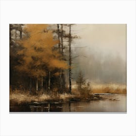 Autumn Landscape Painting Canvas Print