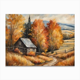 Autumn Landscape Painting (63) Canvas Print