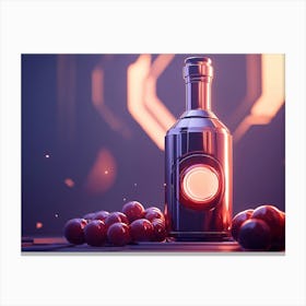 Bottle Of Wine Canvas Print