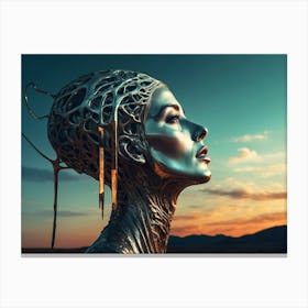 Futuristic Woman 2 Canvas Print