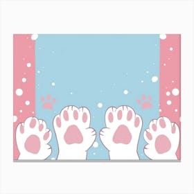 Cat Paw (18) Canvas Print