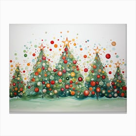 Christmas Trees Canvas Print