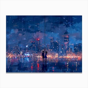 Night In The City 3 Canvas Print