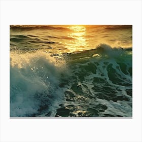 Sunset At The Beach Canvas Print