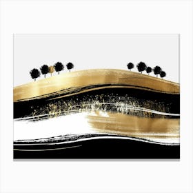 Gold And Black Canvas Print 43 Canvas Print