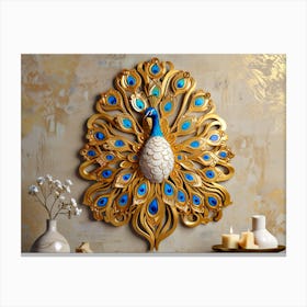 Peacock Wall Art 12 Canvas Print