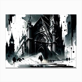 Spooky Cathedral Canvas Print