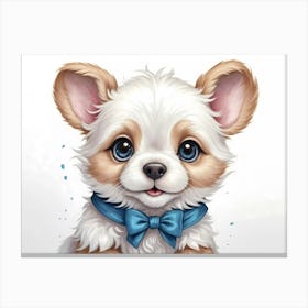 Corgi Puppy Canvas Print