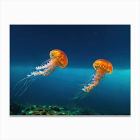 Jellyfishes 6 Canvas Print