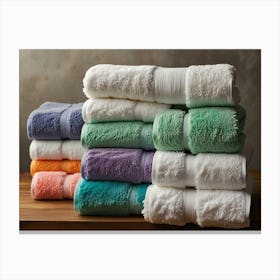 Stacked Towels Canvas Print