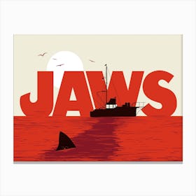 Jaws Movie Canvas Print