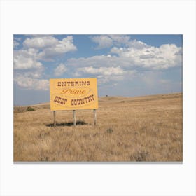 Beef Country Montana Canvas Print