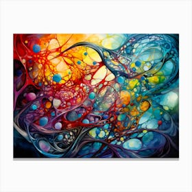 Abstract Swirling Detailed Pen Canvas Print