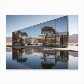 Mirror Architecture In The Desert Canvas Print