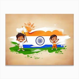 Default Creative Poster Of Kids With India Flag 1 2c5ba761 E166 4102 8f44 C62cdc528dfa 1 Canvas Print