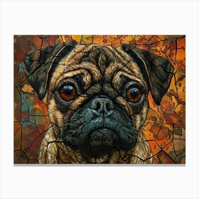 Pug Fine Art Portrait 2 Canvas Print