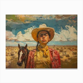 Cowgirl 3 Fy H Canvas Print